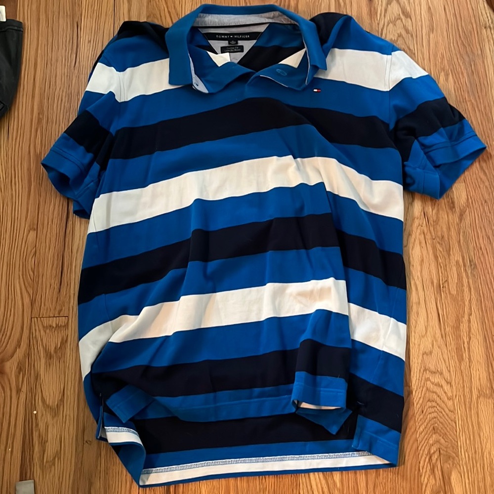 Urban outfitters Tommy Hilfiger striped golf shirt